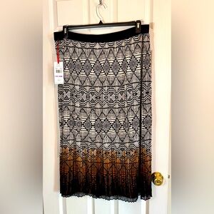 NWT Ruby Rd. Woman’s Maxi Elastic Waist Skirt Tribal Print Ombre 22W MSRP $70